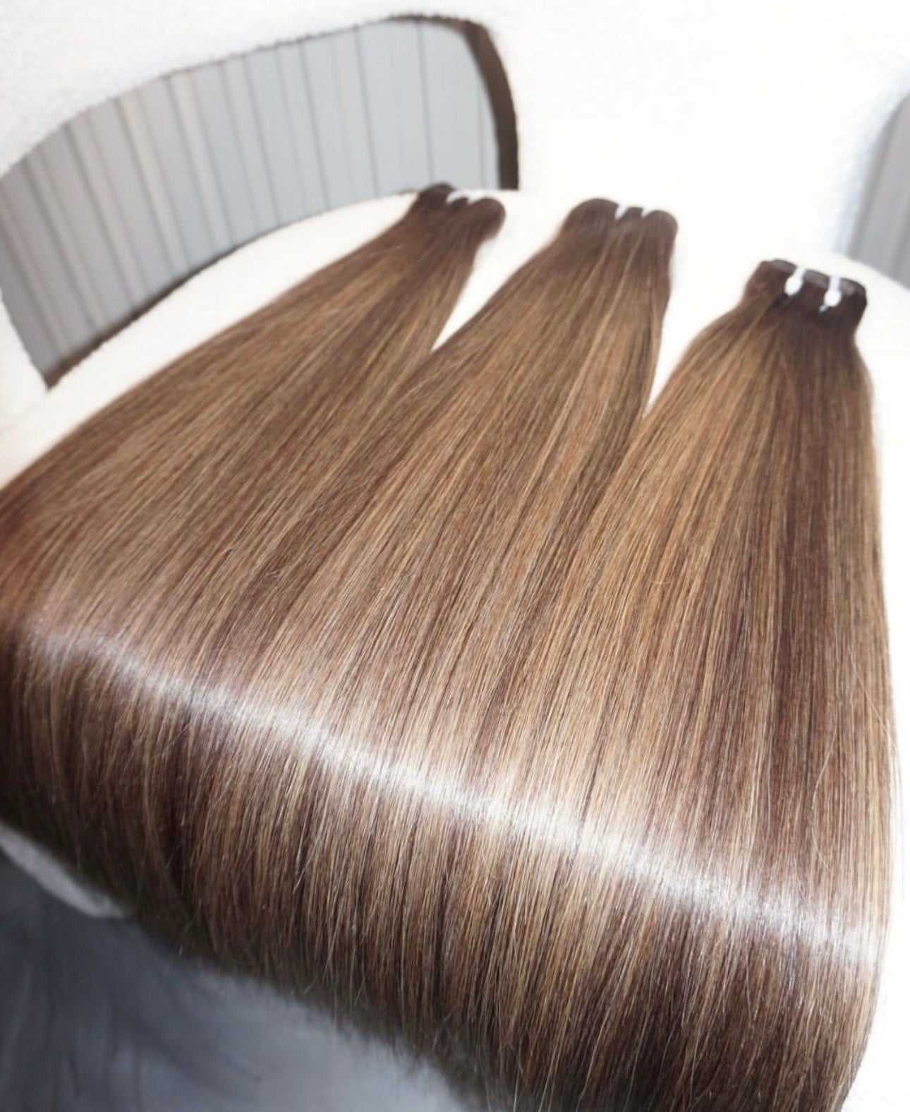 Brown Balayage Straight Virgin Hair Bundle Deal – 3 Bundles