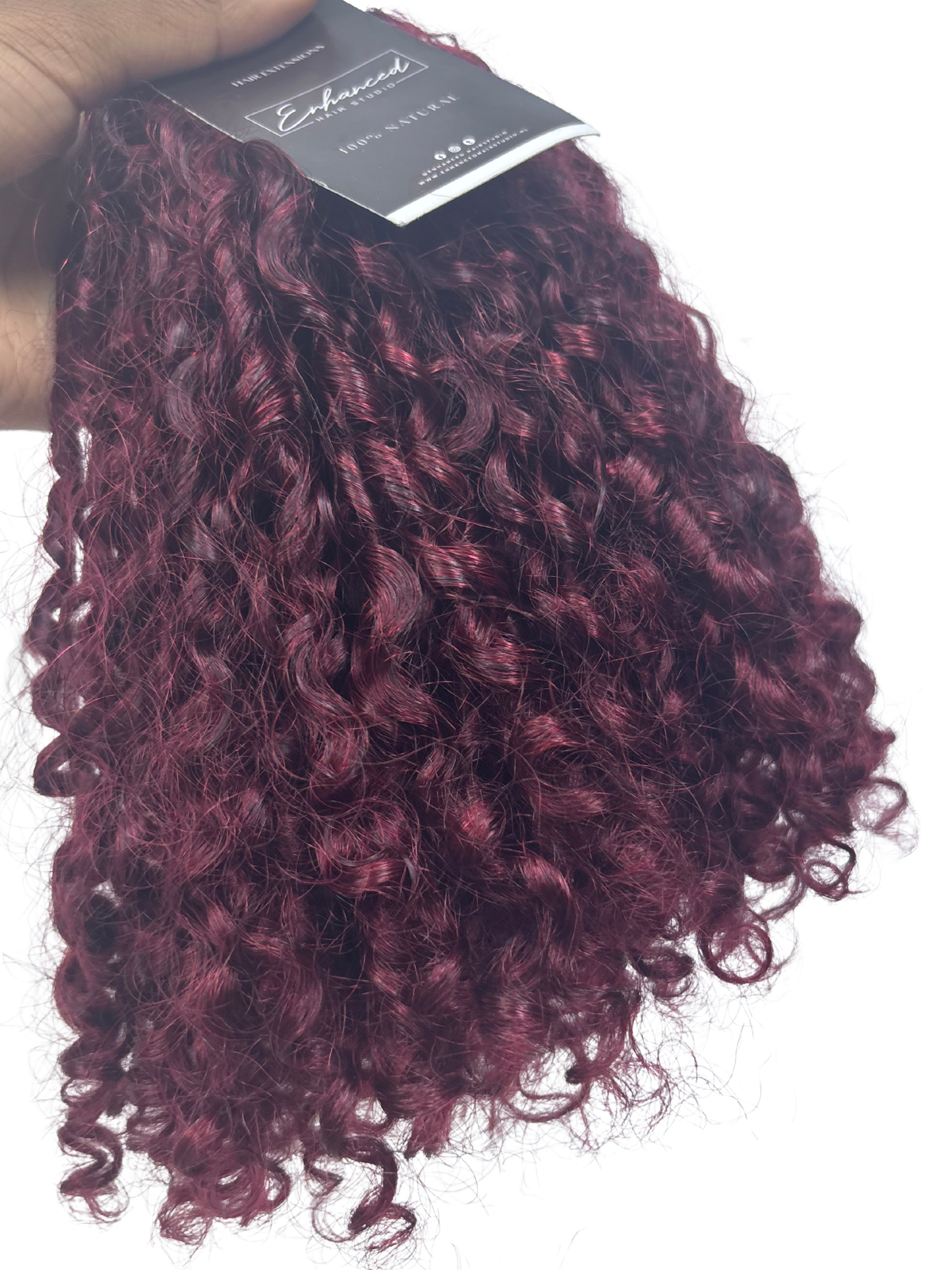 Burgundy Red Pixie Curls Virgin Hair Bundle Deal – 3 Bundles (Soft & Full Pixie Look)