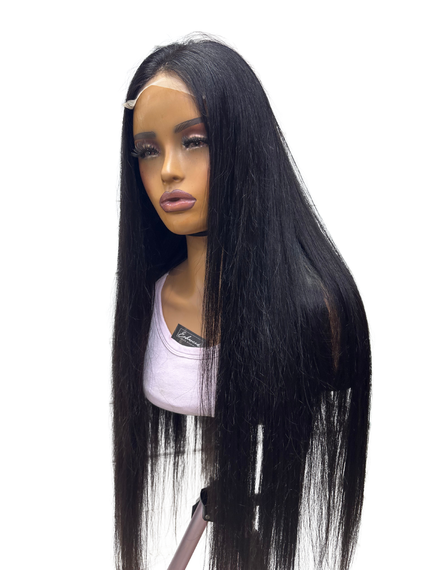 Jet black 5x5 Virgin Wig