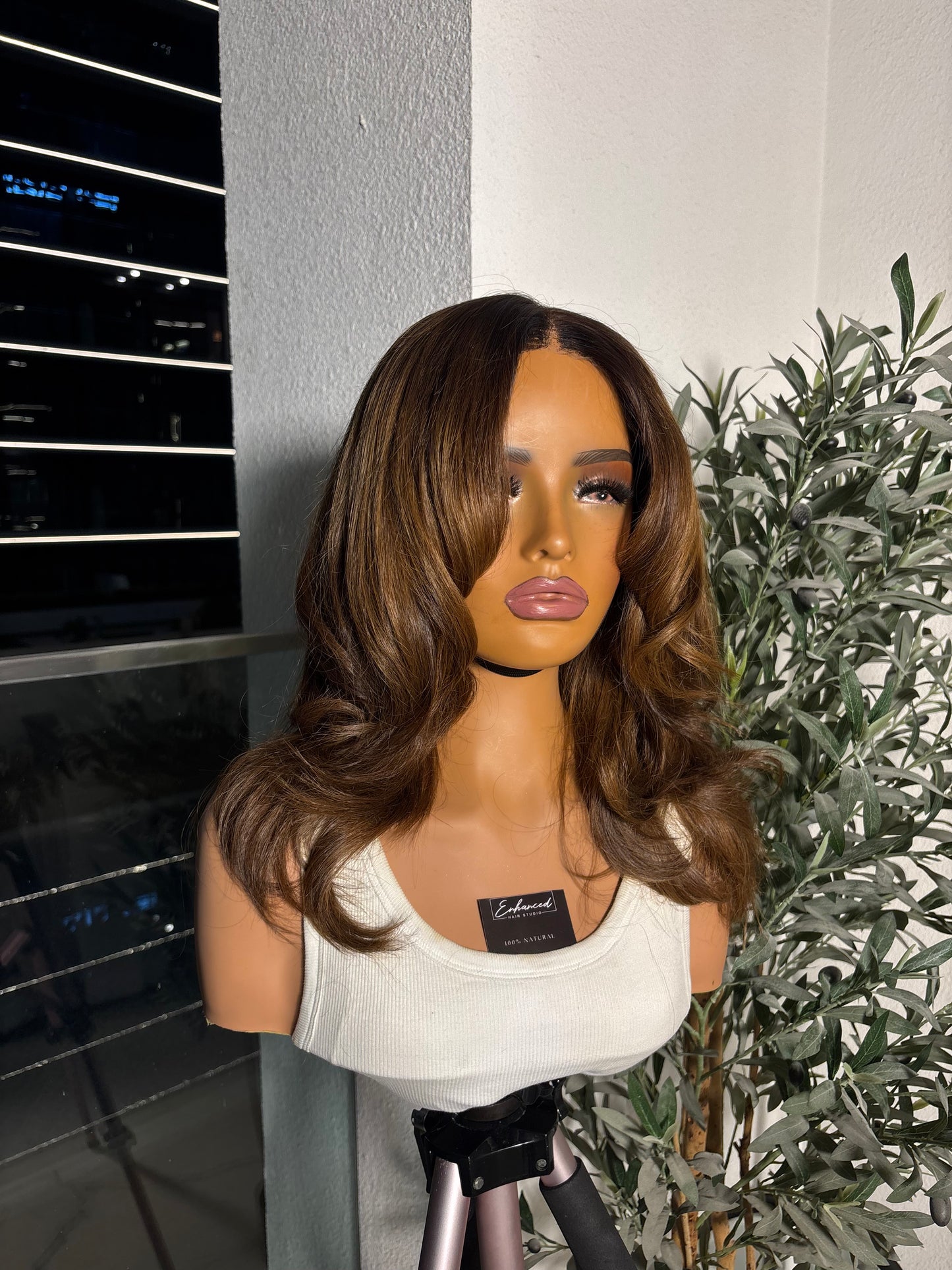 Bouncy Brown Wig