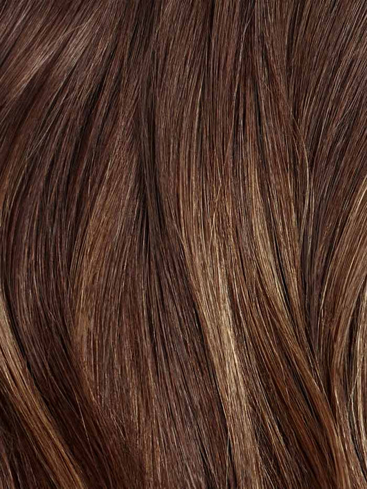 Seamless Chocolate Brown Balayage Clip-Ins (150g) - Wavy