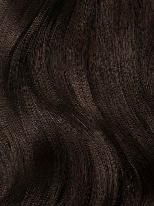 Seamless Dark Brown Clip-Ins (150g) - Curly
