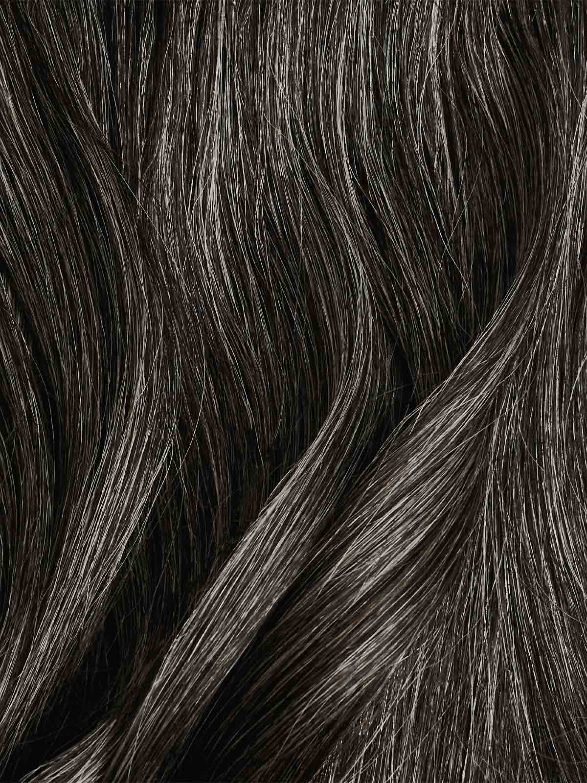 Seamless Dark Gray Clip-Ins (150g) - Curly