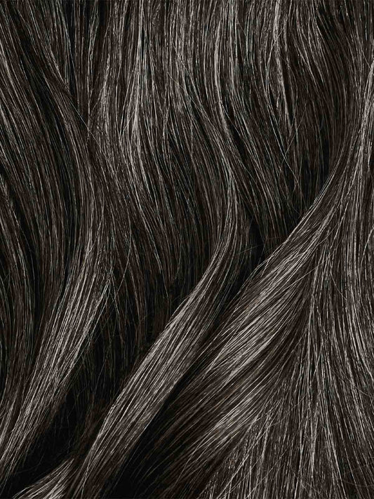 Seamless Dark Gray Clip-Ins (150g) - Curly