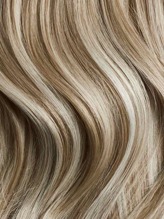 Seamless Natural Blonde Balayage Clip-Ins (150g) - Curly