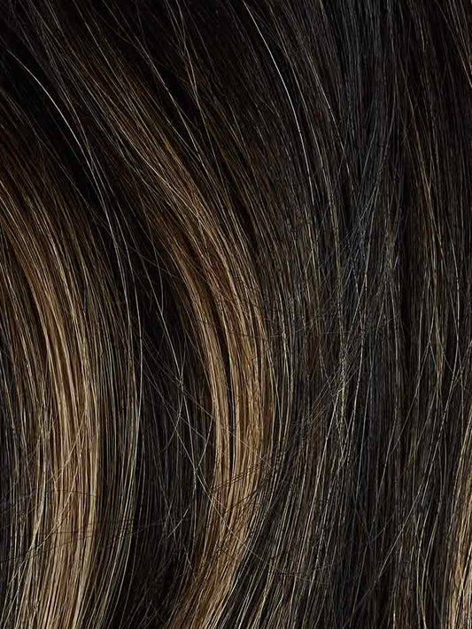 Seamless Off Black Bronde Balayage Clip-Ins (150g) - Curly