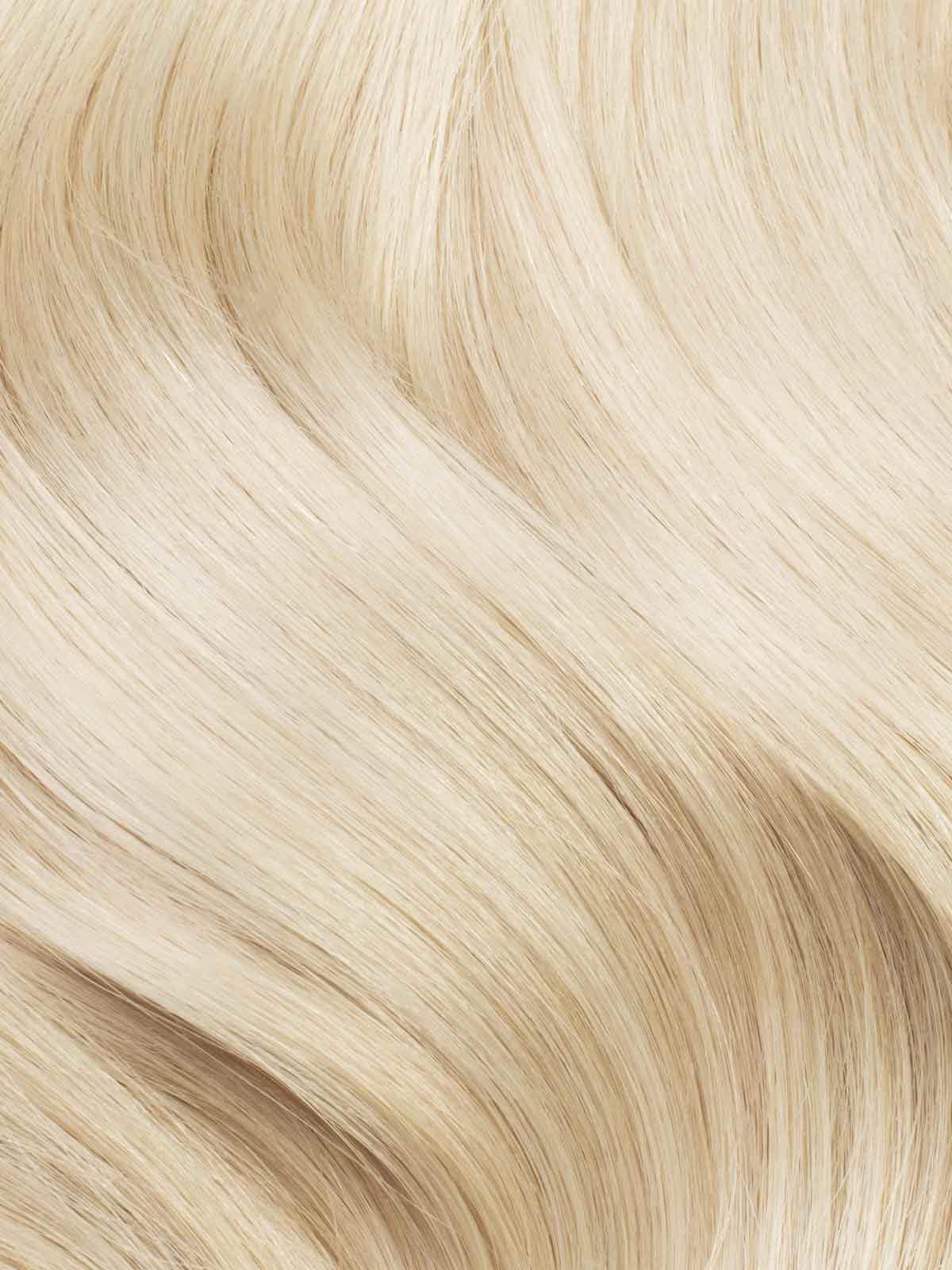Seamless Platinum Blonde Clip-Ins (150g) - Wavy