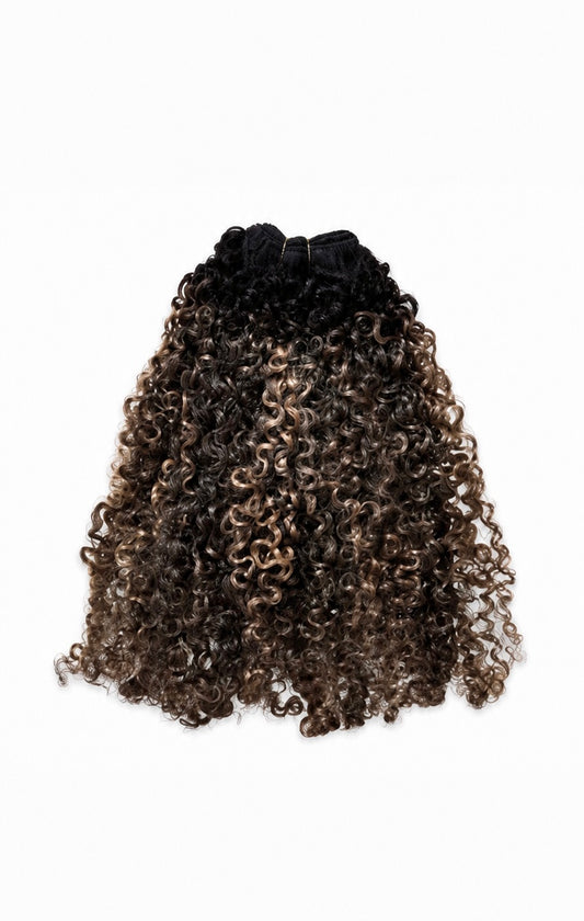 3B Curly Highlight Bundle Deal – 3 Bundles (Soft & Full Look)