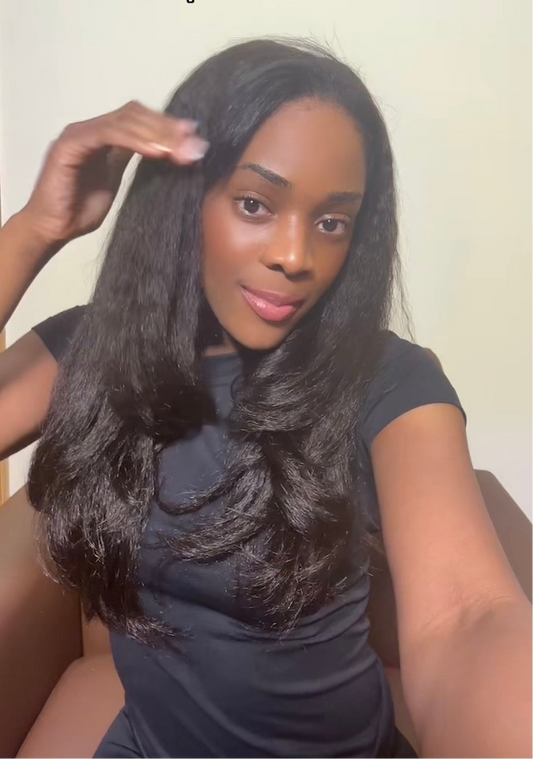 Kinky Straight Half Wig