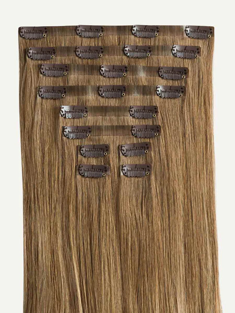 Seamless Bronde Balayage Clip-Ins (150g) - Curly