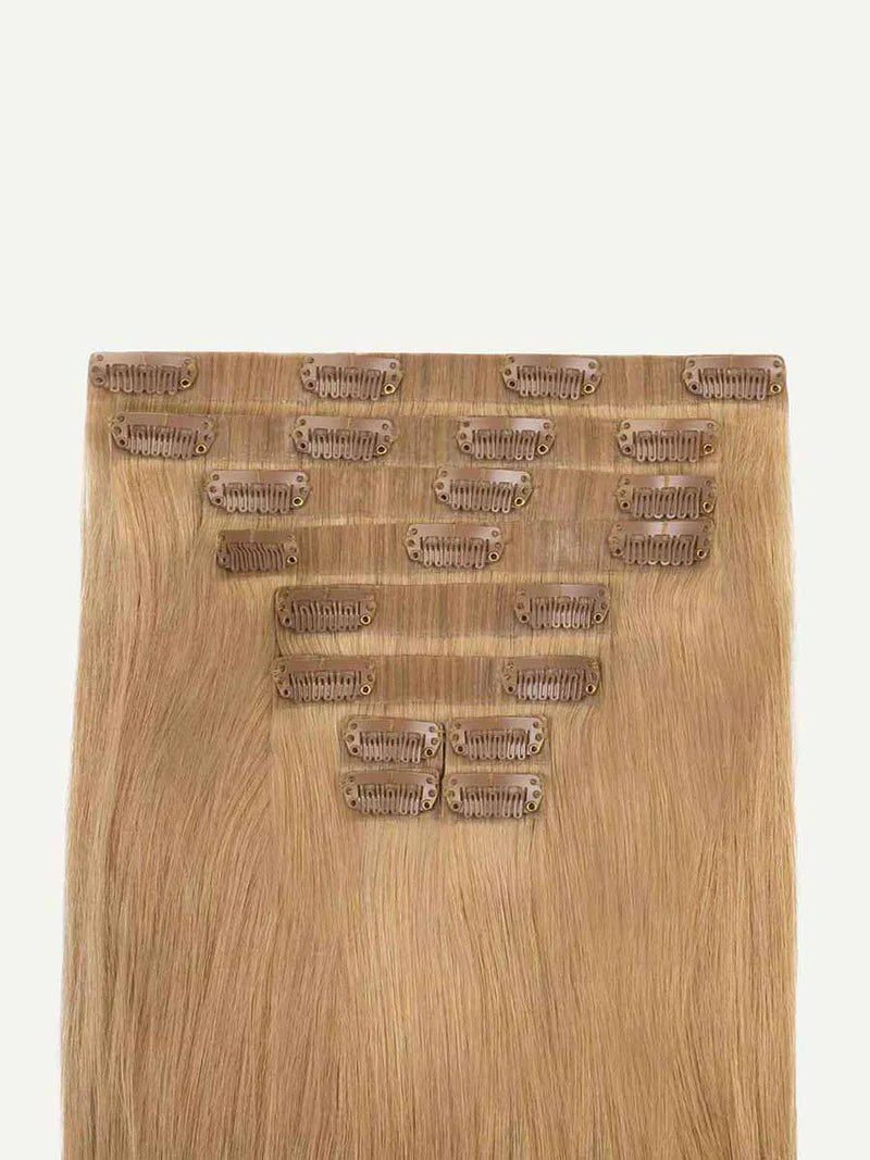 Seamless Dirty Blonde Clip-Ins (150g) - Curly