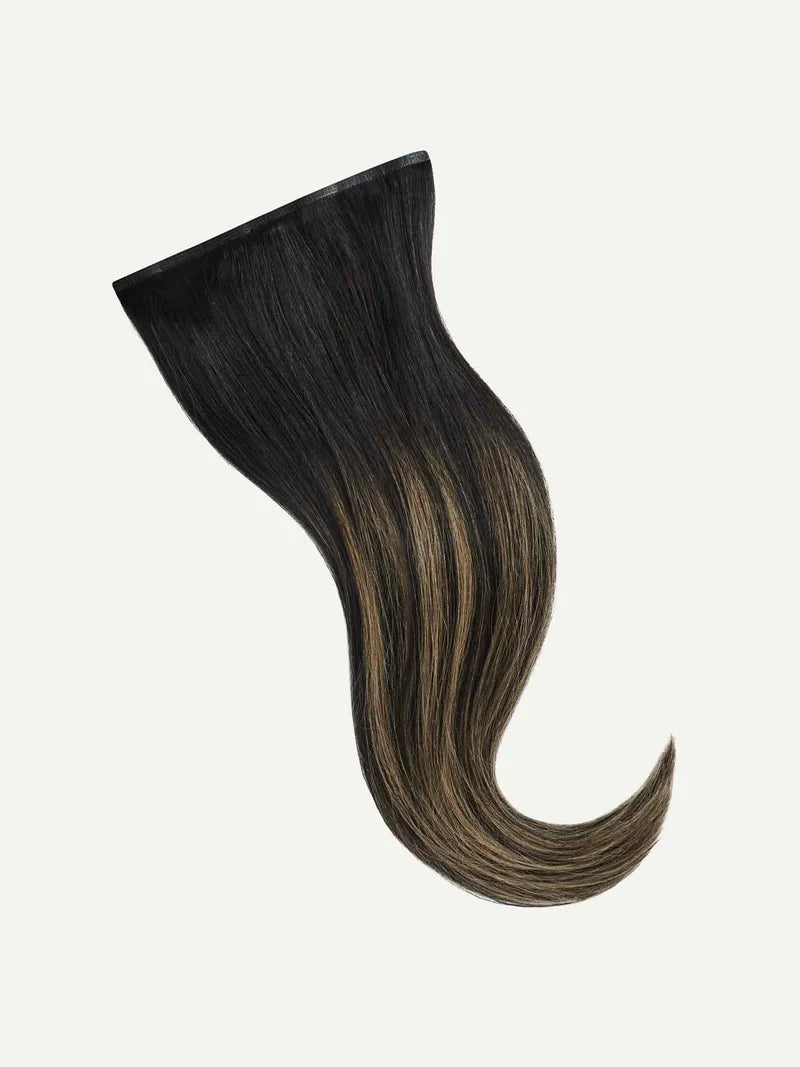 Seamless Off Black Bronde Balayage Clip-Ins (150g) - Straight