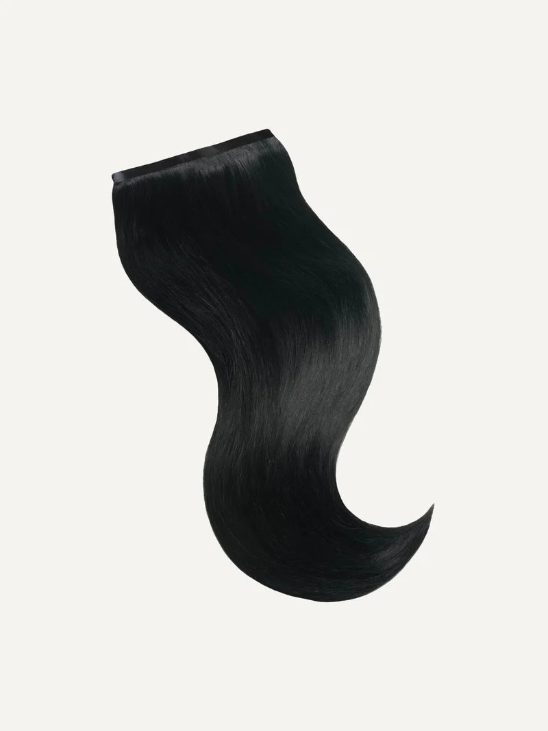 Seamless Jet Black Clip-Ins (150g) - Curly