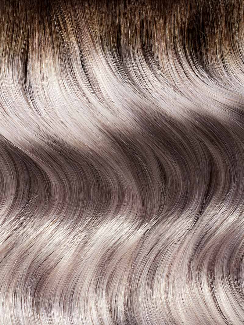 Seamless Dimensional Rooted Ash Blonde Clip-Ins (150g) - Wavy