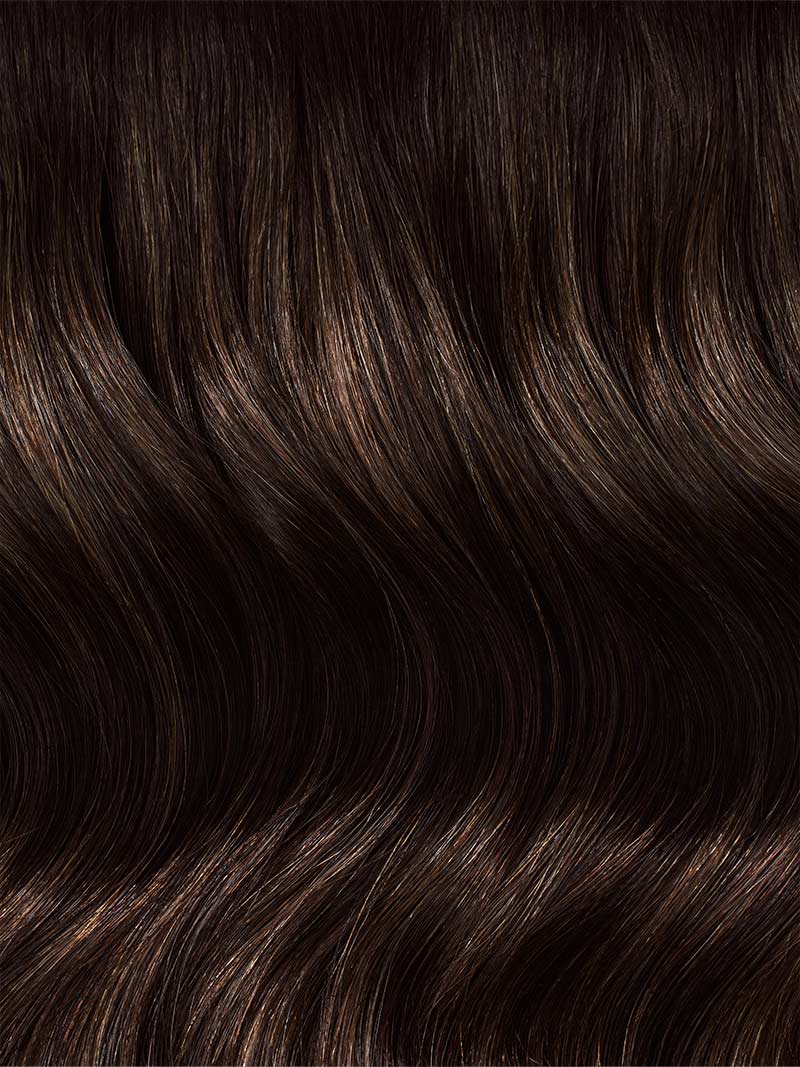 Seamless Dimensional Rooted Espresso Brown Clip-Ins (150g) - Curly