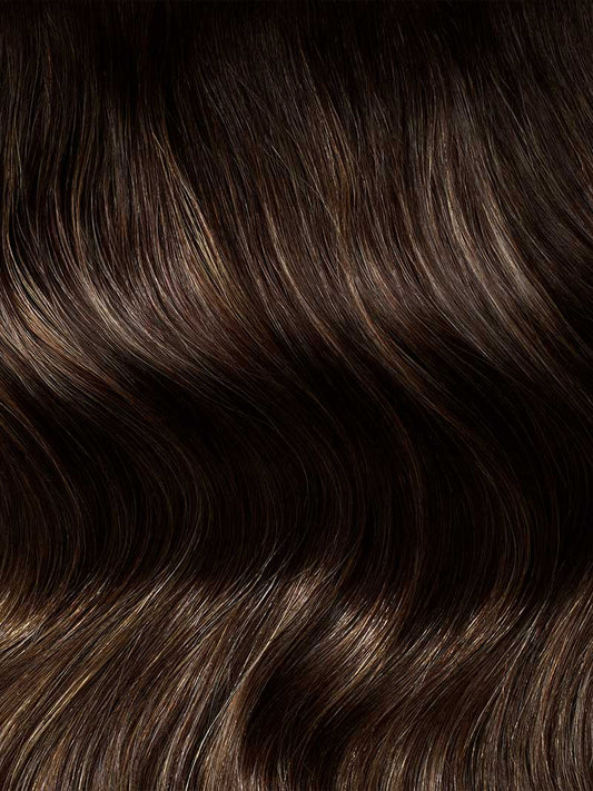 Seamless Dimensional Rooted Honey Espresso Clip-Ins (150g) - Curly