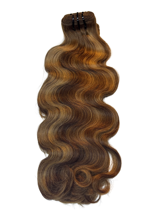 Brown Highlight Body Wave Virgin Hair Bundle Deal – 3 Bundles (Natural Volume & Flow) (Copy)