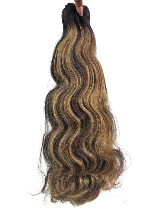 Blonde Highlight Body Wave Virgin Hair Bundle Deal – 3 Bundles (Natural Volume & Flow)