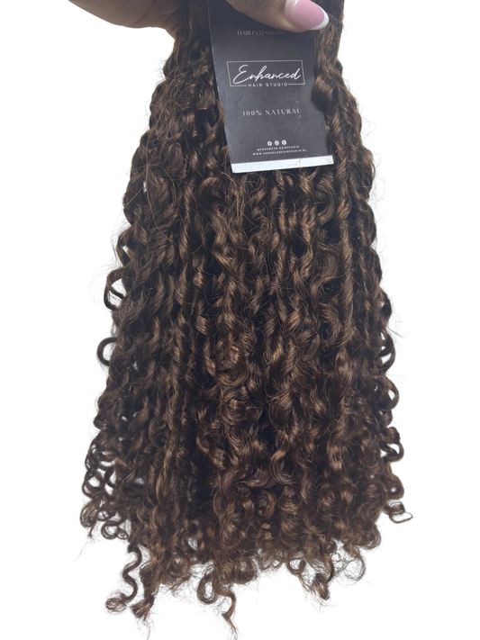 Brown Pixie Curls Virgin Hair Bundle Deal – 3 Bundles (Soft & Full Pixie Look)